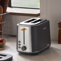 东菱(Donlim)烤面包片家用料理早餐机 2片多士炉烤吐司神器DL-1405 (墨灰色)