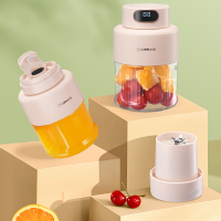 艾美特 吨吨杯便携式果汁机(畅饮盖、榨汁盖)500ml CL0850 樱花粉