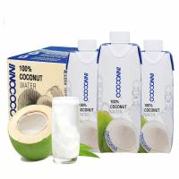 INNOCOCO 纯椰子水椰子汁果汁饮料补充电解质椰青水泰国进口伊诺可可 330mL*12瓶/箱