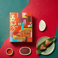 五芳斋聚享五芳粽子礼盒1000g(猪肉粽*4蛋黄猪肉粽*2赤豆粽*2豆沙粽*2)