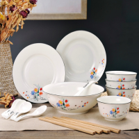 毕加索 《友谊之花》高精度釉上彩金艺术餐具套装16件套 RY1810-C16