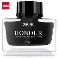 得力S636钢笔墨水黑色教师书写工具30ml