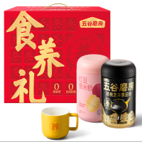 五谷磨房 食养CP礼盒1092g*1盒(核桃芝麻黑豆粉546g*1+红豆薏米粉546g*1+赠品杯*1)