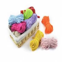 彩色棉绳QGQC21 5mm粗10米长diy手工编织八股捆绑绳一根