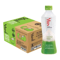 if泰国进口100%纯椰子水350ml*12瓶/箱nfc补水电解质果蔬汁饮料