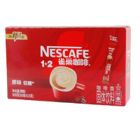 雀巢咖啡1+2原味三合一速溶咖啡低糖60条装醇香咖啡900g(60条*15g)1盒