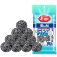 美丽雅钢丝球10只装不锈钢清洁球