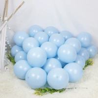 哑光气球节庆场地布置12寸蓝白双色(200个装)1包
