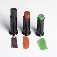 迷彩油 彩绘脸部涂料3色伪装油装备 黑色+绿色+棕色 1盒