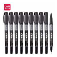 得力思达6824小双头记号笔黑色30支装 1包装