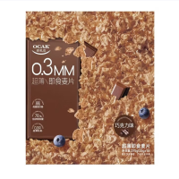 欧扎克 巧克力味超薄即食麦片 375g/盒 1盒