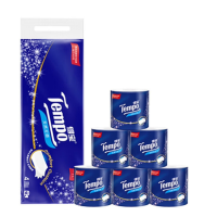 得宝(Tempo)经典无香有芯卷纸4层160克10卷/提(新老包装随机)1提