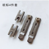 防撬锁点T钉断桥铝合金平开门窗把手五金配件锁扣块转动连接 欧标四件套1套