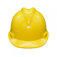 V型安全帽 束带式 黄色