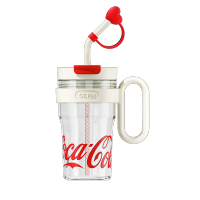 格沵(germ)宋茜同款冰霸水杯可口可乐运动女士杯子Tritan大容量双饮吸管杯 800ml