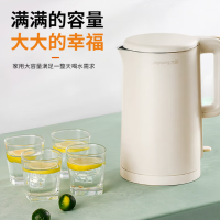 九阳(Joyoung)电水壶304不锈钢内胆双层壶体防烫优质温控开水煲烧水壶 1.7L K17FD-W6350(1个)