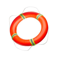 百舟救生圈船用专业实心泡沫反光塑料成人大人PVC紧急应急防汛救生圈