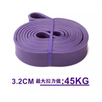 三梵 弹力带长款多功能健身力量训练阻力绳跑步拉力-[紫色]35-85磅拉力2080*4.5*32MM