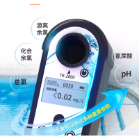泳池余氯检测仪TR-2000 二氧化氯臭氧检测仪ph总氯氰尿酸尿素水质检测 1套