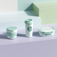 多样屋缤纷博品麦秸秆纤维便当盒三件套TA21-0019BP 麦秸秆纤维便当盒三件套 单层