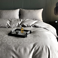 Kenzo全棉A版100支双股大提花+B版100支双股素色博克花全棉大提花四件套