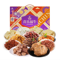 科尔沁休闲零食 喜乐福牛礼盒 1205g