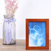 实木长条画框胡桃木色内框尺寸40*110cm 1个