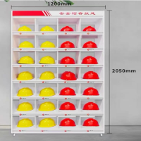 落地安全帽摆放架 1200*2050m 28位