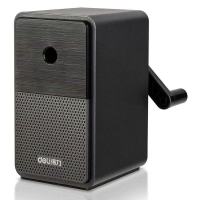 得力(deli)71160自动进铅笔转笔刀卷笔刀手摇小学生削铅笔削笔刀削笔器(黑色)