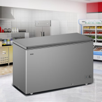 海尔(Haier)冰柜商用大容量一级能效全冷冻卧式家用无需除霜冰柜 369升新一级顶配 / -38℃超低温 1台