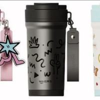 哈尔斯路影咖啡保温杯316不锈钢杯子520ml(自由灰) HGA-520-003