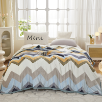 雅鹿牛奶绒保暖毯双面牛奶绒面料180*200cm(1条)颜色随机