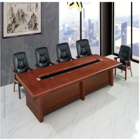 蓝天 大型会议桌长桌政府高档办公洽谈桌长方形会议桌培训桌椅组合 6000*2000*760 1张