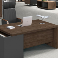 蓝天 老板办公桌高级感轻奢简约现代总裁董事长办公室高端办公家具最新款 2600*1200*760 1组