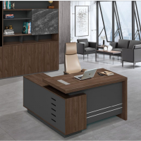 蓝天 极简办公桌老板桌简约现代大班台轻奢高级感总裁桌办公家具 2000*900*760 1组