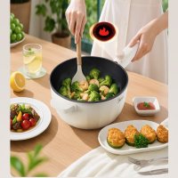 美的(Midea)家用多用途多功能电炒蒸煮不沾电炒锅 3.5L HCG2571 带蒸架 1台