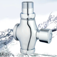 卫生间手按式冲洗阀 蹲便器大便器按压便池冲洗阀门 1个