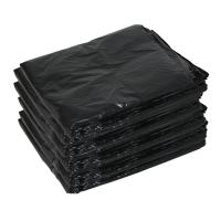 平口黑色垃圾袋大号 90*115 50只/把(1把)
