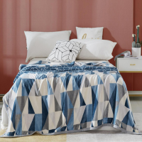 梦洁家纺克莱格双面暖暖绒毯180cm*200cm 1床