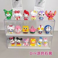 石膏娃娃diy手工上色18个+12色颜料/套 1套