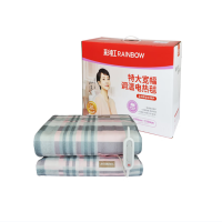 彩虹全线路安全保护调温型电热毯特大宽幅印花 花色随机(尺寸:2米*1.8米)1312