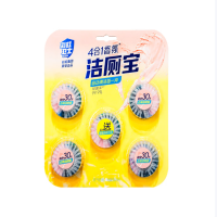 彩虹卫士4合1香氛洁厕宝(5个装)除菌率99.9%,元气白桃味3板装 R6201(1组)