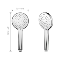 九牧三档增压手持花洒喷头除垢淋浴软管家用加压洗澡莲蓬头S182013 1副