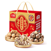 沃隆 每日坚果 坚果炒货大颗粒干果礼盒 新沃悦享礼650g+480ml