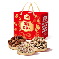 沃隆 每日坚果 坚果炒货大颗粒干果零食礼盒 雅隆臻享礼 930g+480ml 1盒