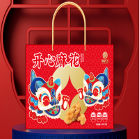 黄老五开心麻花礼盒1002g(原味麻花酥501g、葱香味麻花酥501g)1盒