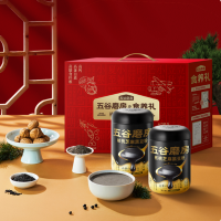 五谷磨房食养礼-鎏金礼1200g(核桃芝麻黑豆粉600g×2)1盒
