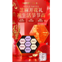 老金磨方芝麻开花礼756g 黑芝麻丸礼盒过节日送礼物长辈糕点过年礼盒