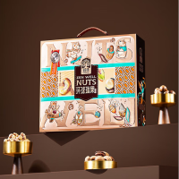 臻味 高端坚果礼盒干果炒货环球瑞果礼盒1650g 1盒