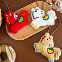 新年毛绒小马挂件 小礼品挂饰 1个